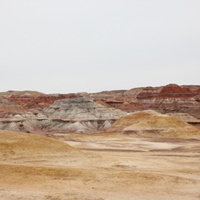 Xinjiang - Mountains: Multicolour Bay, Jimusar (3)