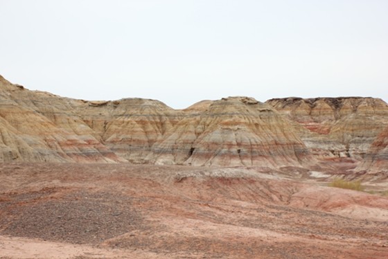 Xinjiang - Mountains: Multicolour Bay, Jimusar 