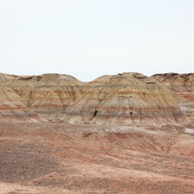 Xinjiang - Mountains: Multicolour Bay, Jimusar 